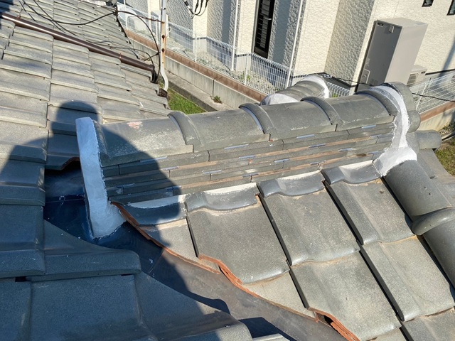 明石市　T様邸　雨樋　谷交換　施工写真 After